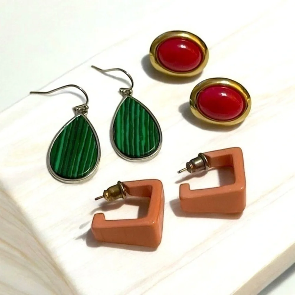 🫶🏻 Colorful Earrings Lot of 3